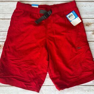 Columbia Bright Red Omni-Shade Shorts